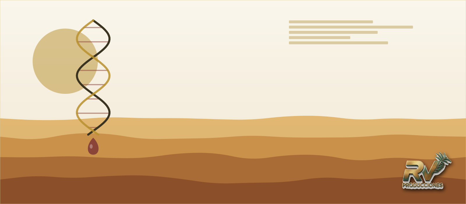 Ilustración de un hilo de ADN naciendo de una muestra, sobre los estratos de un cañón, como representación del caso Havasupai